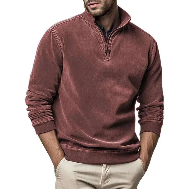 Herre Pullover Vintage Design Fleece Sweater 6