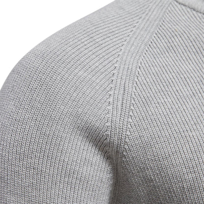 Herre Pullover med Halvlængde Lynlås - Moderne og Komfortabel Sweater til Fritid og Kontor 2