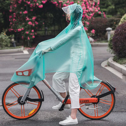 Herre Regnponcho Transparent PVC Til Cykel Og Motorcykel 2