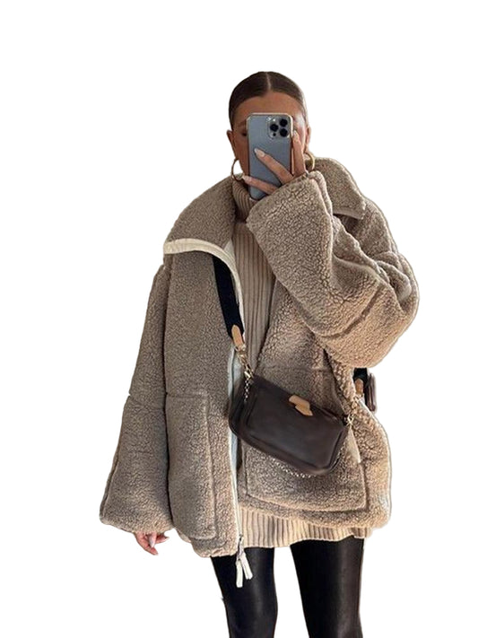 Herre Sherpa Jakke Urban Stil 0