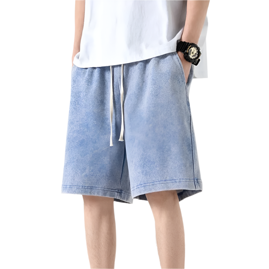 Herre Shorts Med Snøre Design i 100% Bomuld 0