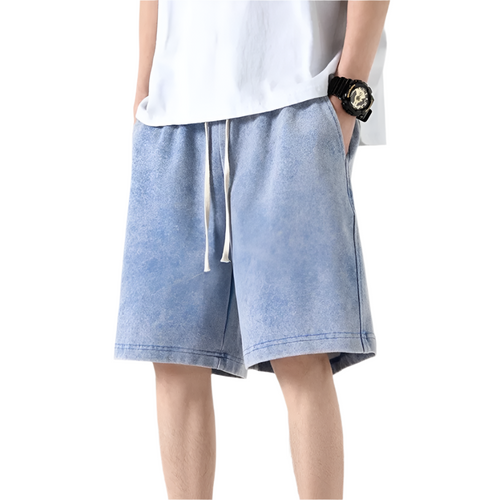 Herre Shorts Med Snøre Design i 100% Bomuld 0