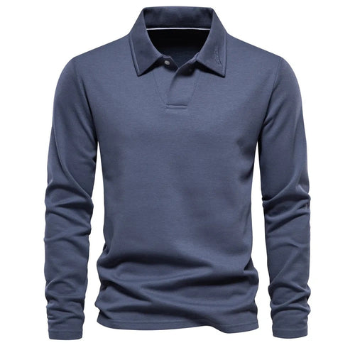 Herre Skjorte Casual 100% Bomuld Lange Ærmer Klassisk Design 1