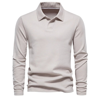 Herre Skjorte Casual 100% Bomuld Lange Ærmer Klassisk Design 4