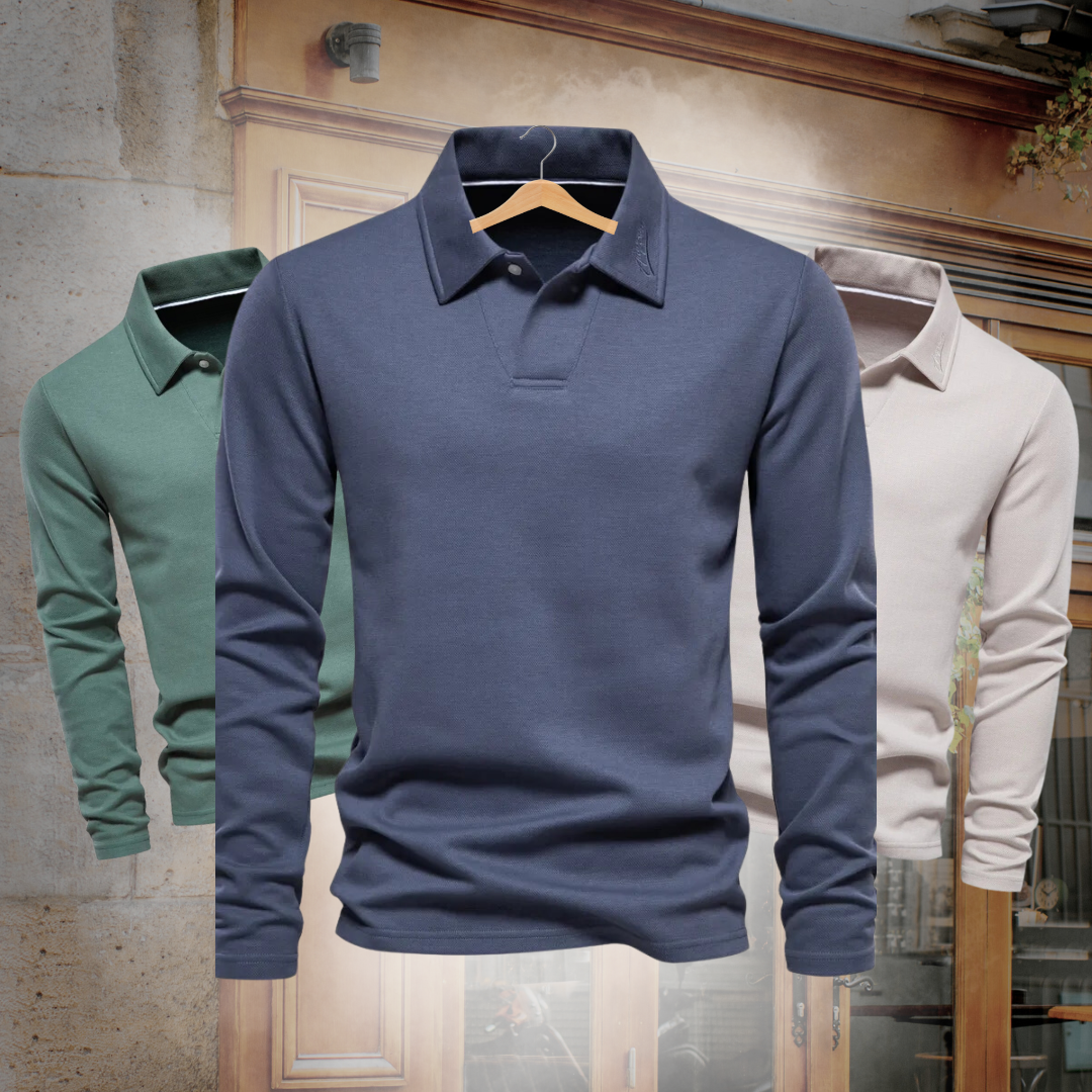 Herre Skjorte Casual 100% Bomuld Lange Ærmer Klassisk Design 7