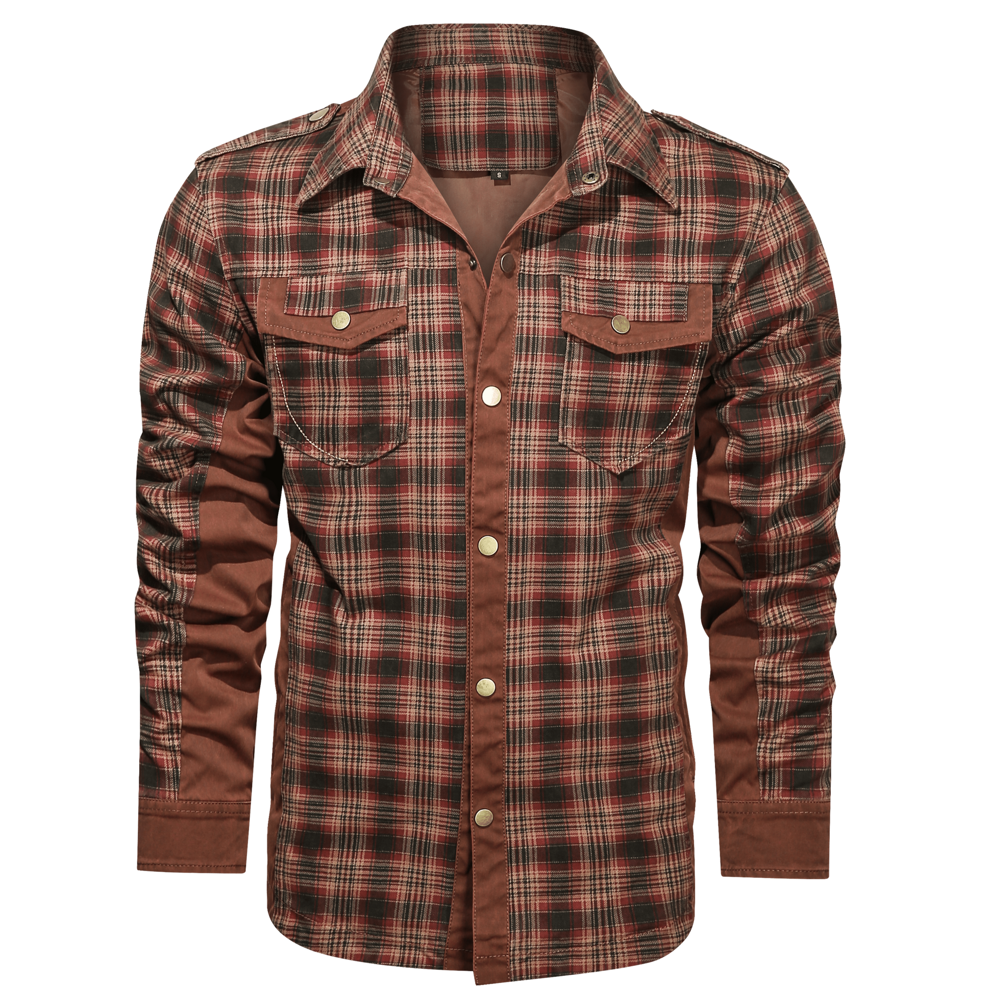 Herre Skjorte Flannel Klassisk Design 100% Bomuld 5