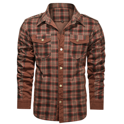 Herre Skjorte Flannel Klassisk Design 100% Bomuld 5