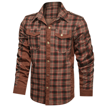 Herre Skjorte Flannel Klassisk Design 100% Bomuld 8