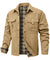 Herre Skjorte Jakke Flannel Lined Polyester Casual 9