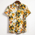 Herre Skjorte Med Blomsterprint Casual 1