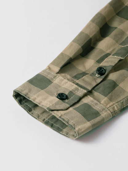 Herre Skjorte Plaid Langærmet 100% Bomuld Casual Komfort 4