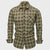 Herre Skjorte Plaid Langærmet 100% Bomuld Casual Komfort 7