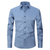 Herre Skjorter Smart Casual Slim Fit Stretchbart Åndbart Stof 6