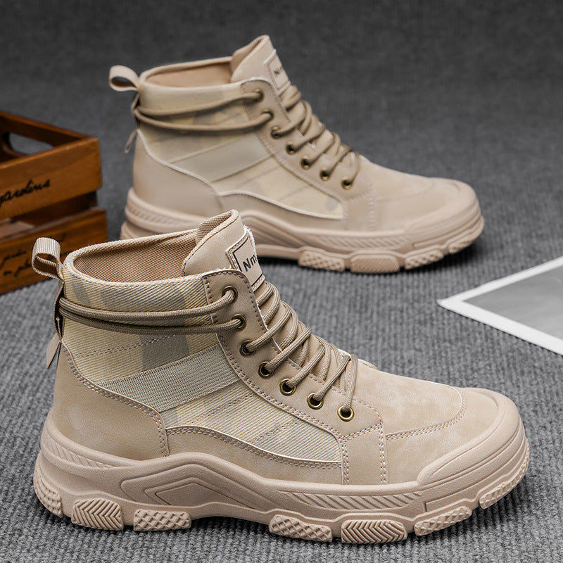 Herre Sneakers High-Cut Sporty Stil med Camouflagemønster 6