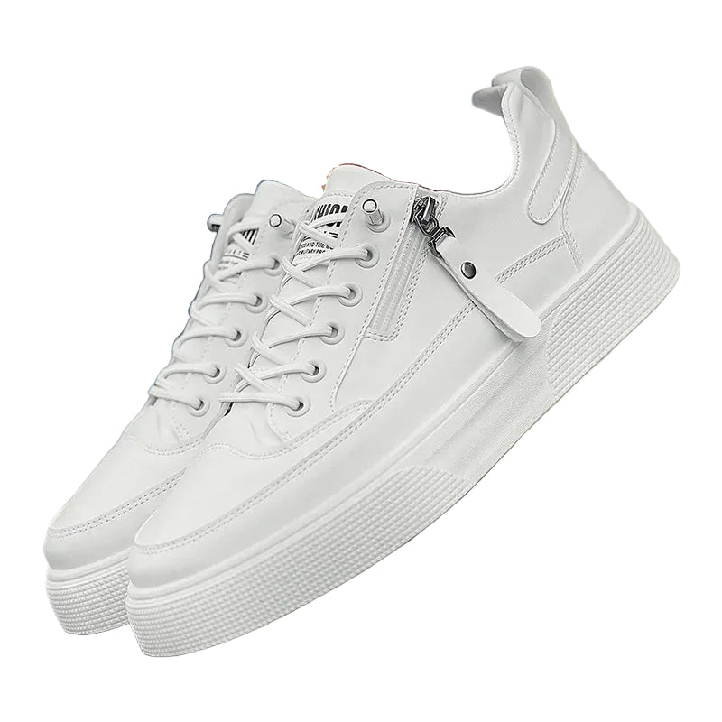 Herre Sneakers Slankt Design med Lynlås og Snørebånd 0