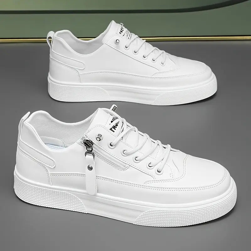 Herre Sneakers Slankt Design med Lynlås og Snørebånd 3