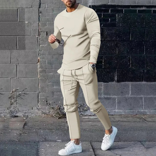 Herre Sport Sæt Langærmet Polyester 6
