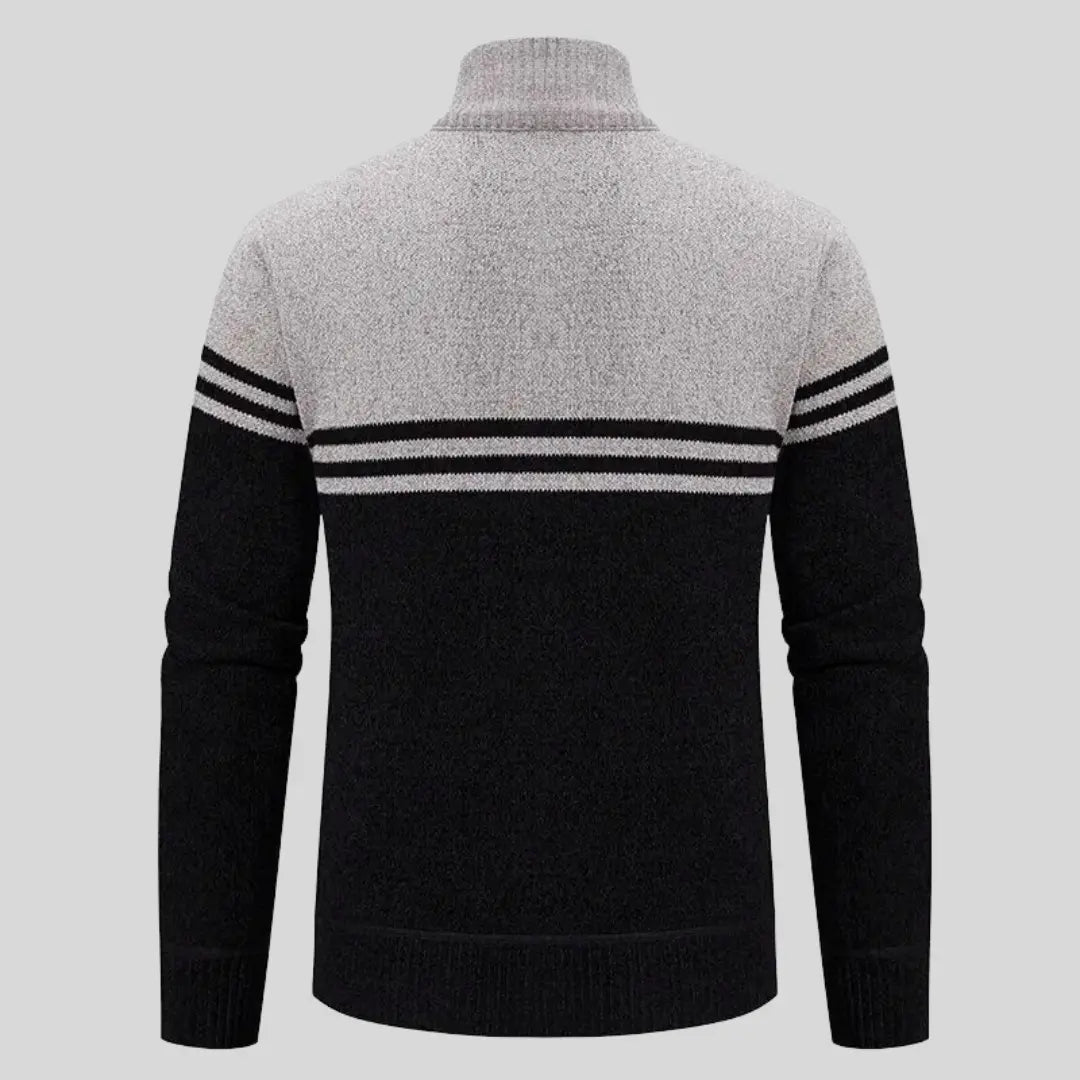 Herre Strikket Sweater Klassisk Stil 2