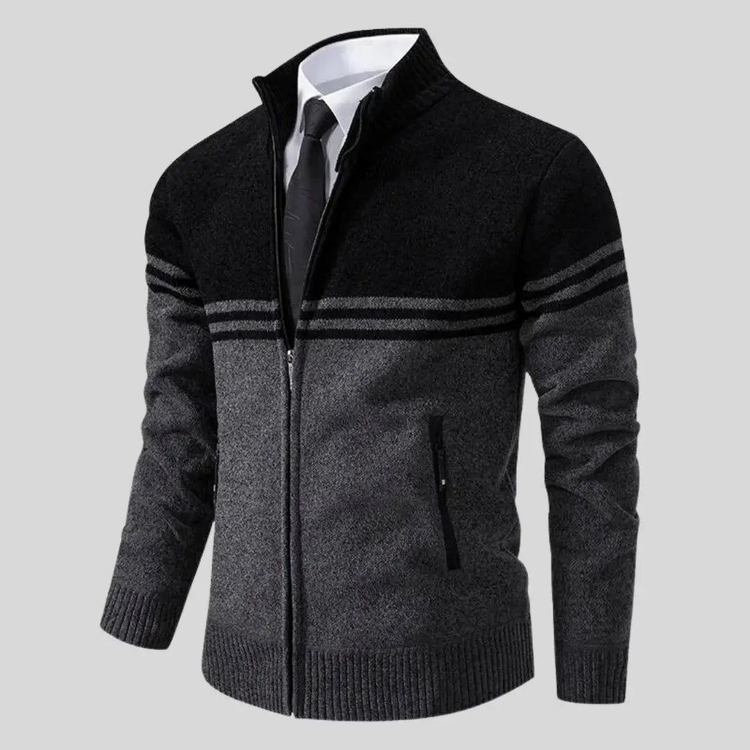 Herre Strikket Sweater Klassisk Stil 3