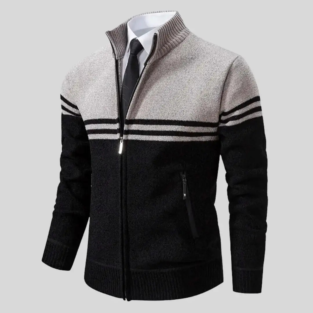 Herre Strikket Sweater Klassisk Stil 4