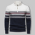 Herre Striktrøje Quart Zipper Noors Mønster Blød Stof 2