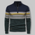 Herre Striktrøje Quart Zipper Noors Mønster Blød Stof 5