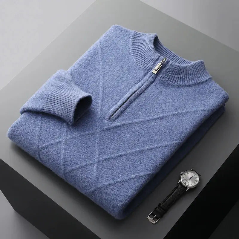Herre Striktrøje Struktureret Casual Stil 0