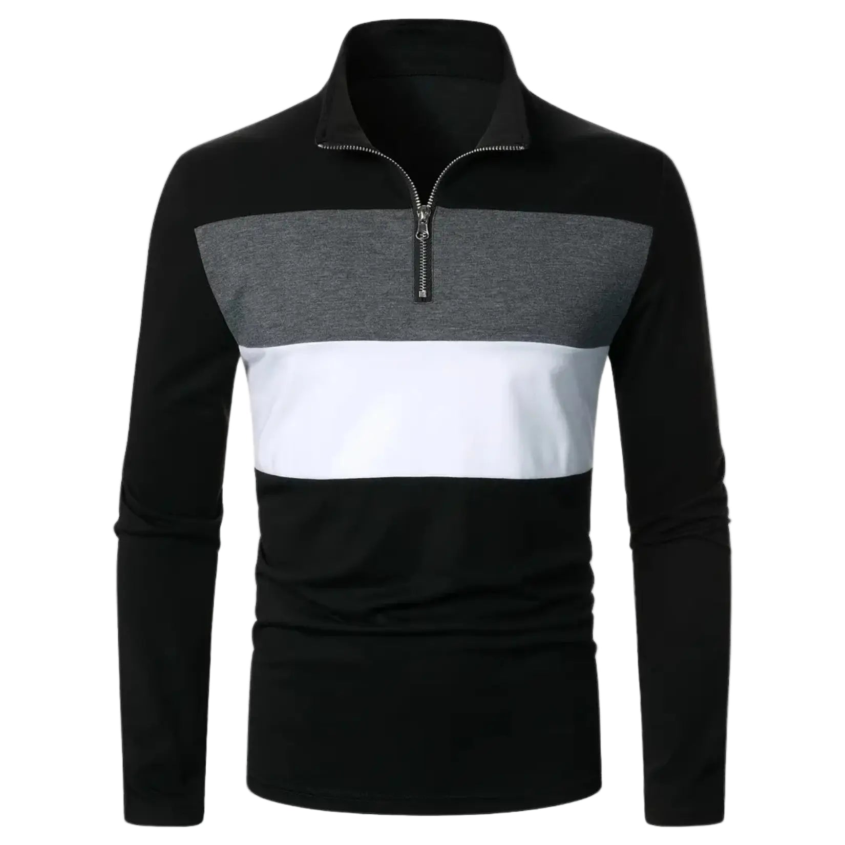 Herre Sweater Lynlås Fleece Komfortabel Stilfuld 0
