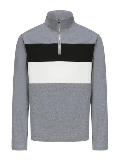 Herre Sweater Lynlås Fleece Komfortabel Stilfuld 4