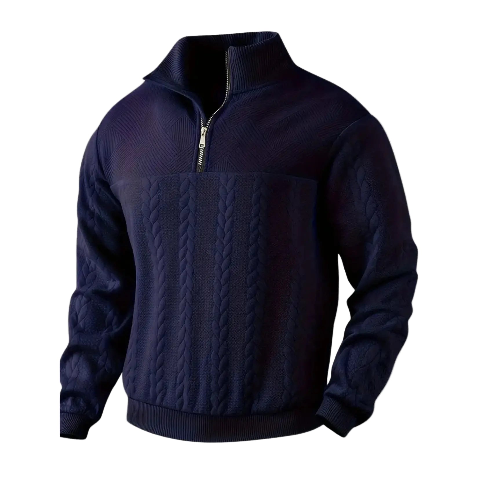 Herre Sweater med Lynlås Moderne Stil 0