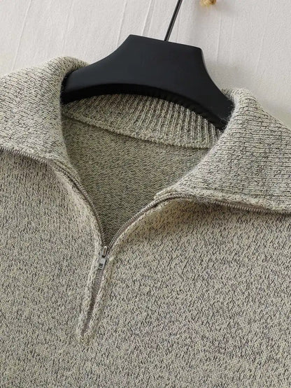 Herre Sweater med Lynlås Stilfuld og Komfortabel Design 2