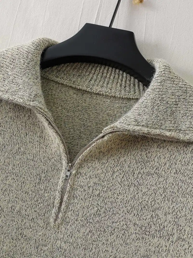 Herre Sweater med Lynlås Stilfuld og Komfortabel Design 2