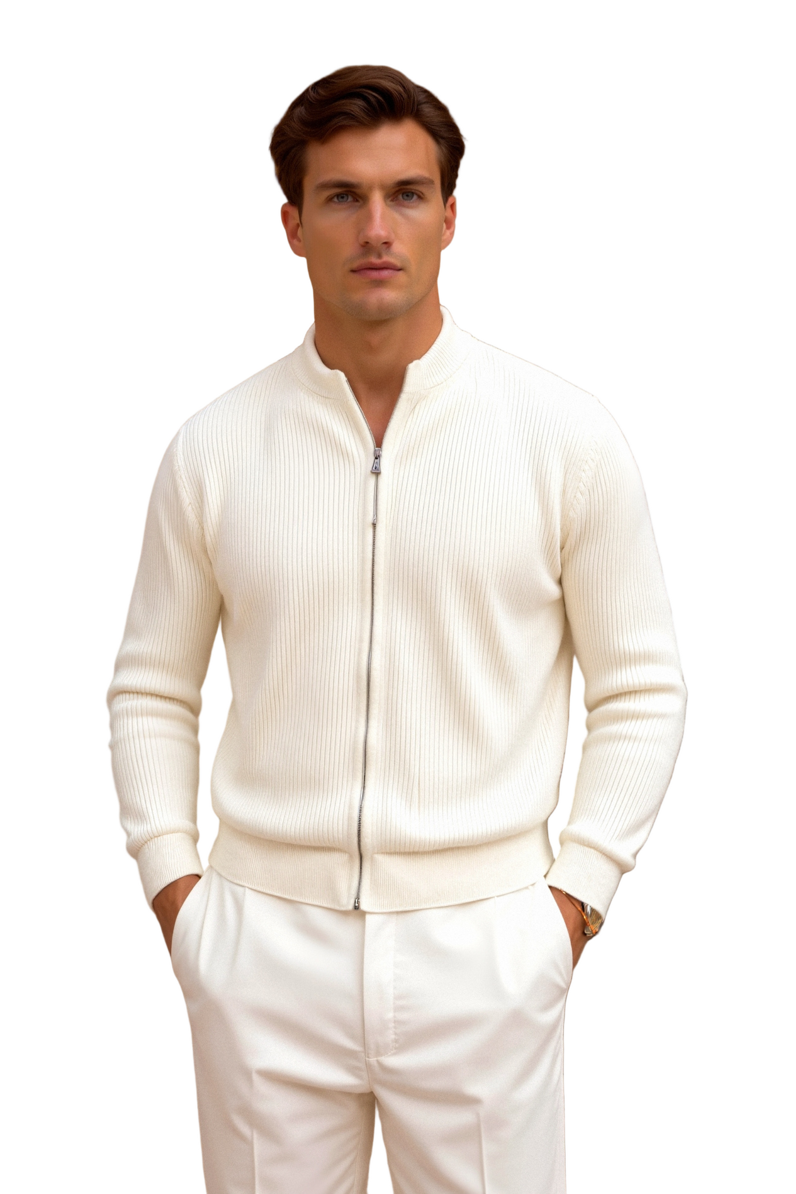 Herre Sweater med Rund Halsudskæring 0
