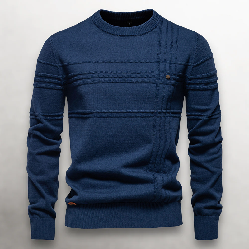 Herre Sweater med Teksturmønster 3