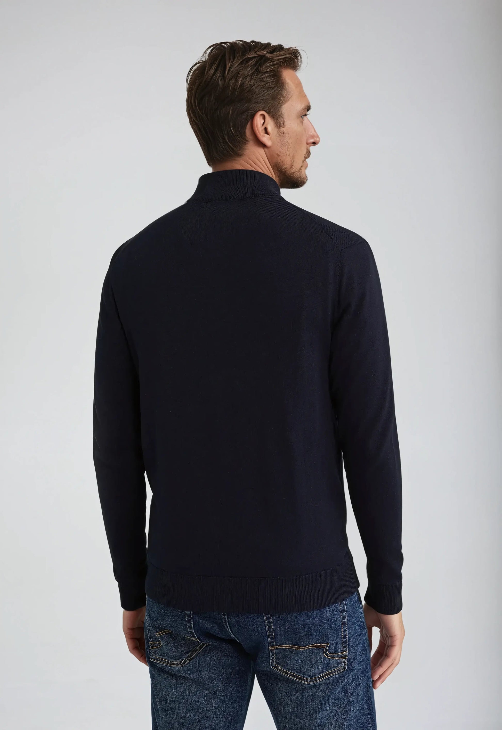 Herre Sweatshirt med Fuld Lynlås Moderne Stil 1