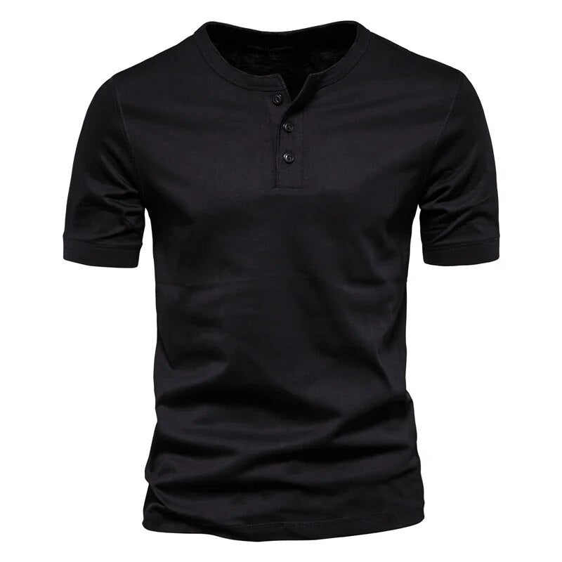 Herre T-Shirt Med Krave i Katoen 1