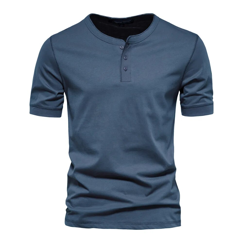 Herre T-Shirt Med Krave i Katoen 4