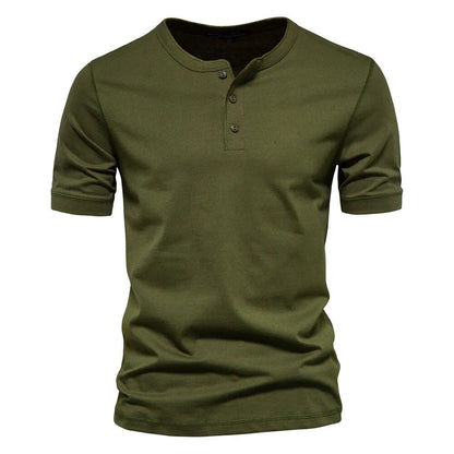 Herre T-Shirt Med Krave i Katoen 5
