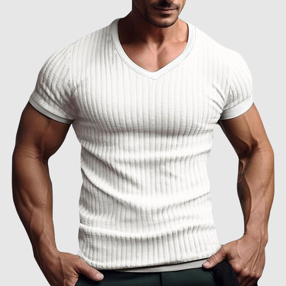 Herre T-shirt med Urban Striber 1