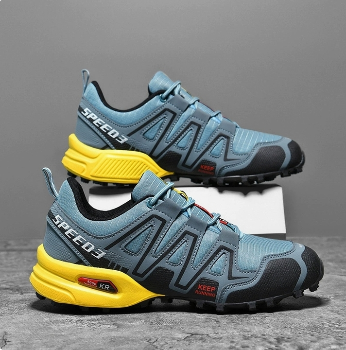 Herre Trekking Sko Komfortabel Design Åndbart Stof 4