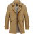 Herre Trenchcoat Struktureret Design Blødt Blandingsmateriale 7