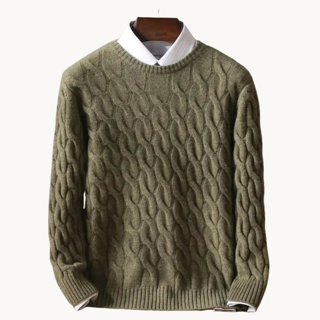 Herre Uldtrøje Klassisk Casual Design 0
