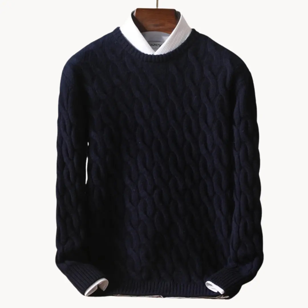 Herre Uldtrøje Klassisk Casual Design 3
