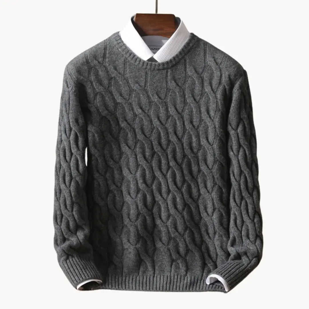 Herre Uldtrøje Klassisk Casual Design 4