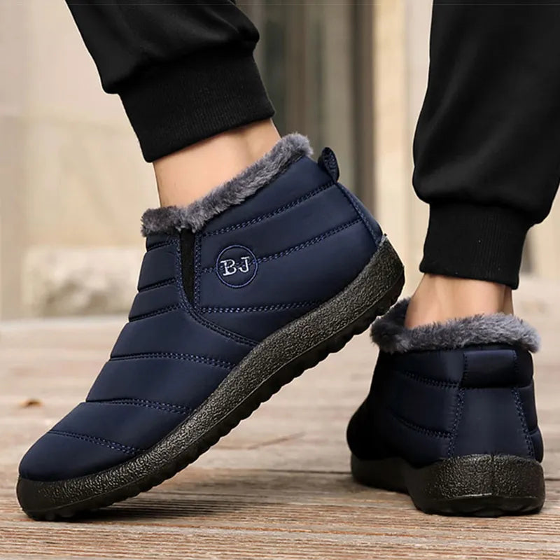 Herre Vinter Sko Slip-ons Fleece Foring 1