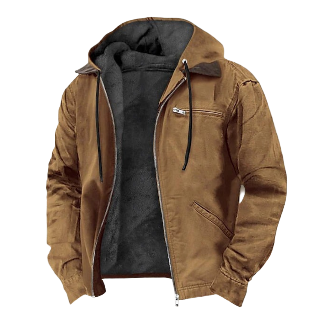 Herre Vinterjakke Bomber Design Isolerende Materialer 0