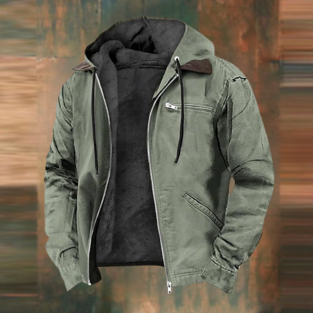 Herre Vinterjakke Bomber Design Isolerende Materialer 1