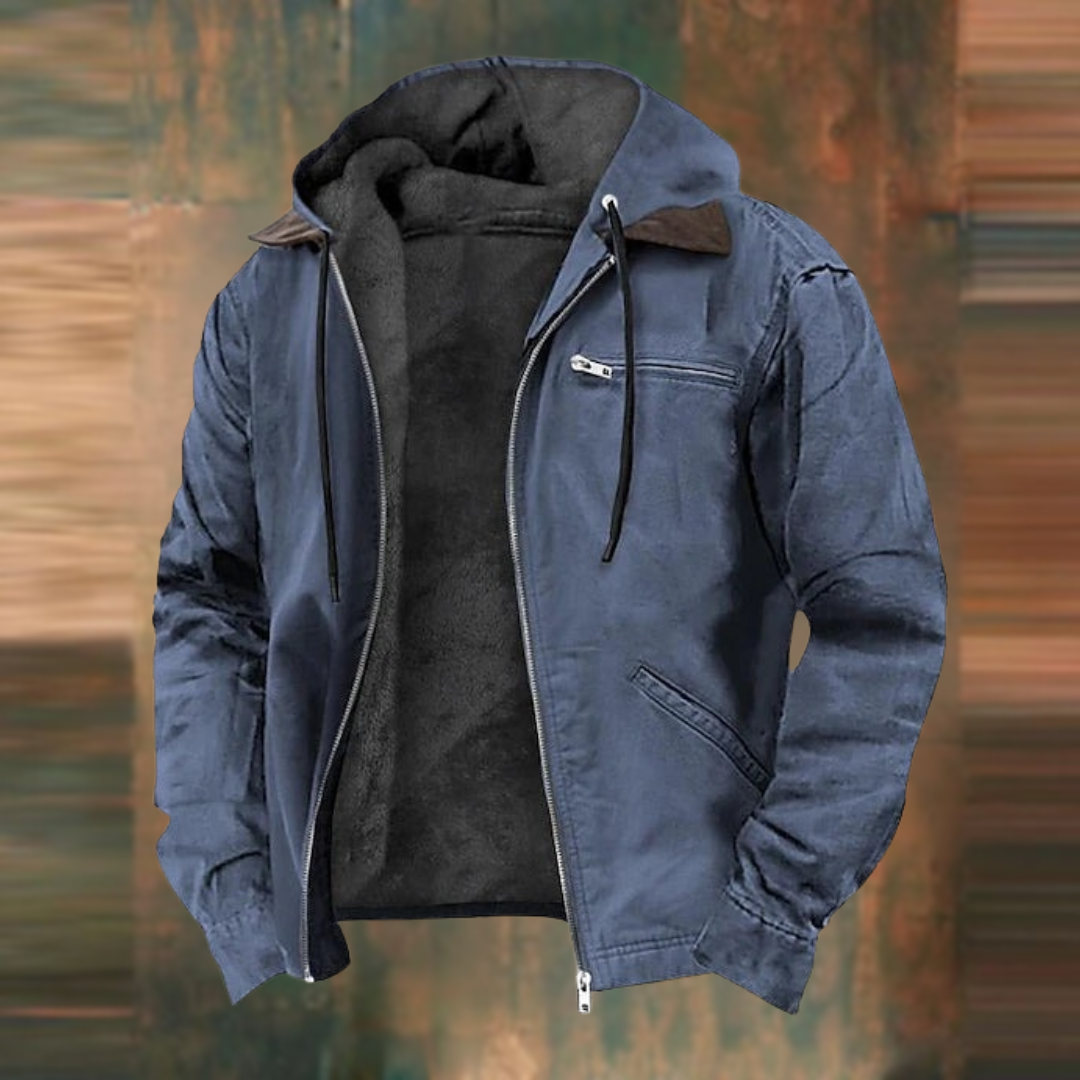 Herre Vinterjakke Bomber Design Isolerende Materialer 3