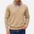 Herre Zip Krave Strik Sweater Casual Stil 10