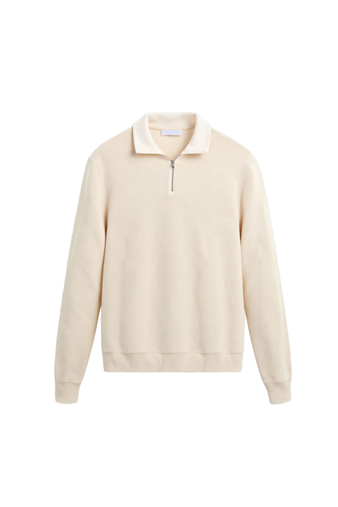 Herre Zip Shirt Klassisk Design 0